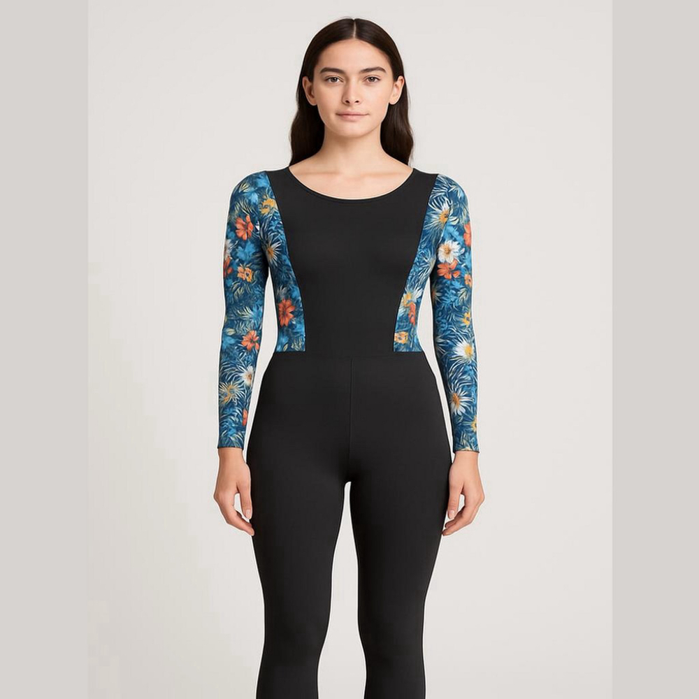 2/$30 Shein Floral Jumpsuit - Girls 11-12Y - Long Sleeve
